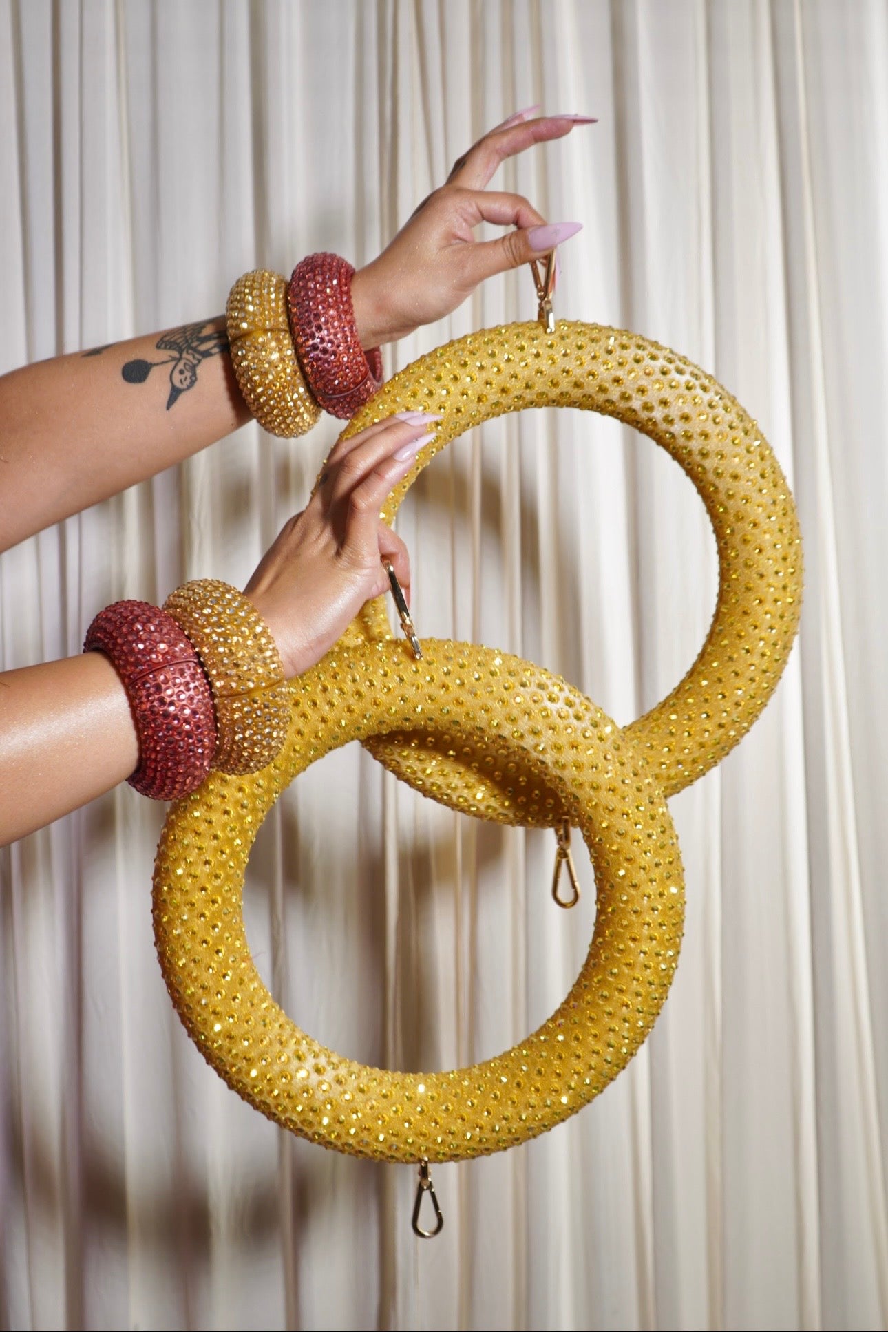 Rhinestoned Roma Ring
